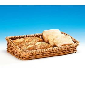 Zicco 30x45x9x5 cm Plastik Eğimli Dikdörtgen Açıkbüfe Ekmek Sepeti