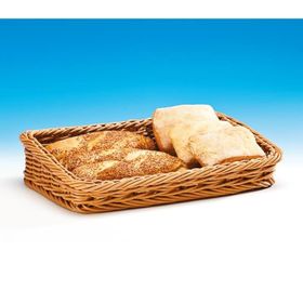 Zicco 30x45x9x5 cm Plastik Eğimli Dikdörtgen Açıkbüfe Ekmek Sepeti