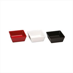 Zicco 9x9 cm 6'lı Kare Kırmızı Minimal Sosluk Reçellik