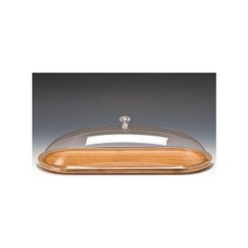 Zicco Ahşap Altlı, Akrilik Kapaklı, 48x19x13 cm Fanus