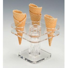 Zicco Akrilik, 13x13 cm Dondurma Servis Standı