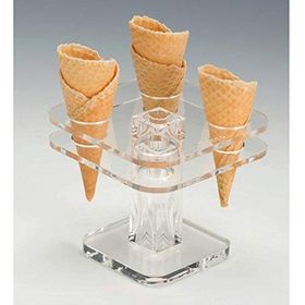 Zicco Akrilik, 13x13 cm Dondurma Servis Standı
