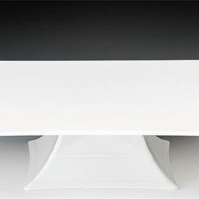 Zicco Ayaklı Tek Katlı Polikarbon 35x35x10.5 cm Şeffaf Teşhir Standı