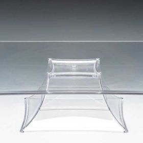 Zicco Ayaklı Tek Katlı Polikarbon 35x35x10.5 cm Şeffaf Teşhir Standı