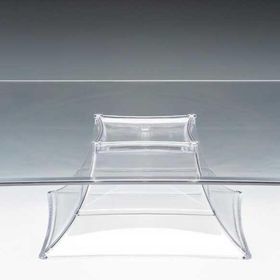 Zicco Ayaklı Tek Katlı Polikarbon 35x35x10.5 cm Şeffaf Teşhir Standı