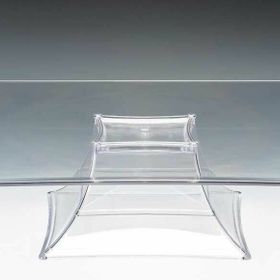 Zicco Ayaklı Tek Katlı Polikarbon 35x35x10.5 cm Şeffaf Teşhir Standı