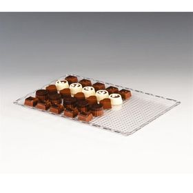 Zicco Kod: ZCP225 20x30 cm Şeffaf Polycarbonat Çikolata Teşhir Tepsi