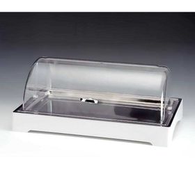 Zicco Soğutuculu Rolltop Kapaklı Polikarbon 57x37 cm Beyaz Teşhir Standı