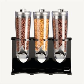 Zicco Standlı, 3'lü, 44x17xh:43 cm, Siyah Cornflakes Aleti
