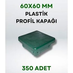 Zidi Plastik 60x60 mm 350 Adet Yeşil Plastik Profil Kapağı