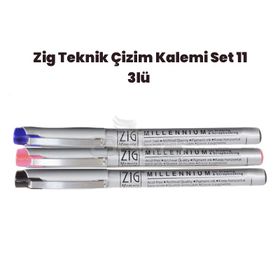 Zig 11 3'lü 0,05 mm Teknik Çizim Kalem Set