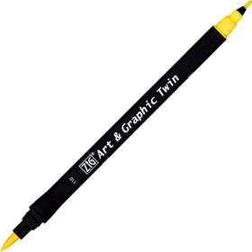 Zig 110 Art Graphic Bright Yellow Twin Marker Çizim Kalemi