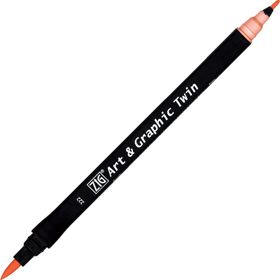 Zig 222 Art Graphic Salmon Twin Marker Çizim Kalemi