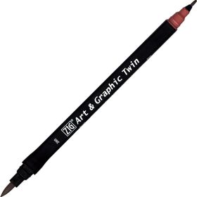 Zig 260 Art Graphic Tuscan Red Twin Marker Çizim Kalemi
