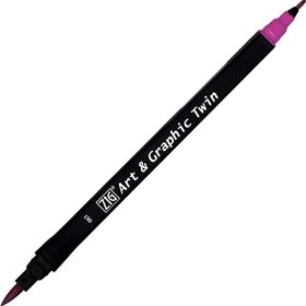 Zig 61 Art Graphic Dark Mauve Twin Marker Çizim Kalemi