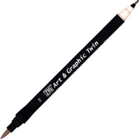 Zig Art Graphic Twin Marker 87 Gray Brown Çizim Kalemi