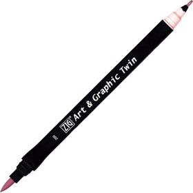 Zig Art Graphic Twin TUT-80 200 Sugared Alm Pink Çift Uçlu Çizim Kalemi