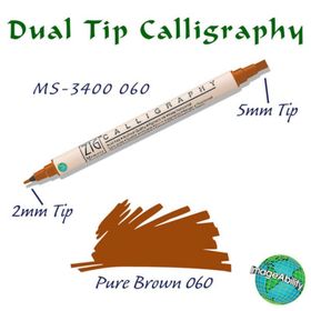 Zig Calligraphy 2 Mm - 5 Mm Pure Brown Kaligrafi Kalemi