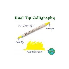 Zig Calligraphy 2 mm - 5 mm Pure Yellow Kaligrafi Kalemi
