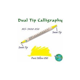 Zig Calligraphy 2 mm - 5 mm Pure Yellow Kaligrafi Kalemi