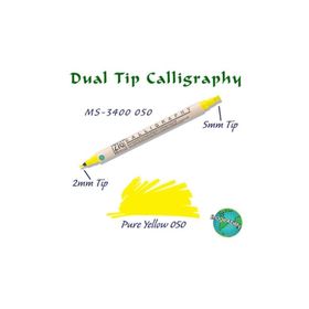Zig Calligraphy 2 mm - 5 mm Pure Yellow Kaligrafi Kalemi