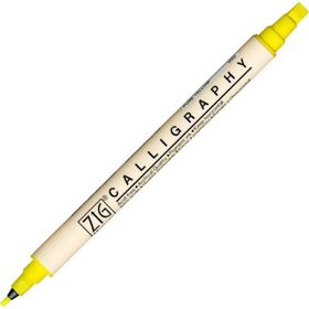 Zig Calligraphy 2 mm - 5 mm Pure Yellow Kaligrafi Kalemi