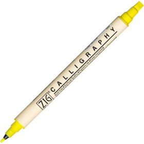 Zig Calligraphy 2 mm - 5 mm Pure Yellow Kaligrafi Kalemi