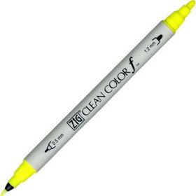 Zig Clean Color 001 Fluorescent Yellow Markör Grafik Kalemi