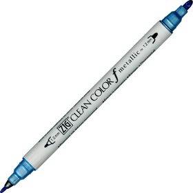 Zig Clean Color 125 Metallic Blue Markör Grafik Kalemi