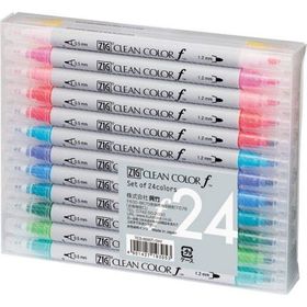 Zig Clean Color F Serisi Çift Uçlu 24'lü Kalem Seti