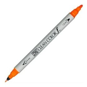 Zig F TCS-6000T 002 Clean Color Fl Orange Çift Taraflı Kalem