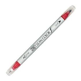 Zig F TCS-6000T 024 Clean Color Wine Red Çift Taraflı Kalem