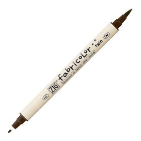 Zig Fabricolor Twin Brush Dark Brown Kumaş Boyama Kalemi