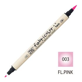 Zig Fabricolor Twin Brush Fluorescent Green Kumaş Boyama Kalemi