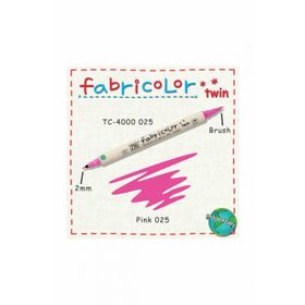 Zig Fabricolor Twin Brush Pink Kumaş Boyama Kalemi