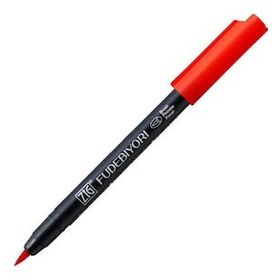 Zig Fudebiyori Brush Pen 20 Red Fırça Uçlu Çizim Kalemi