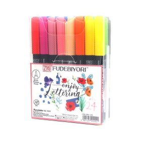 Zig Fudebiyori Brush Pen CBK-55N 24'lü Çizim Kalemi