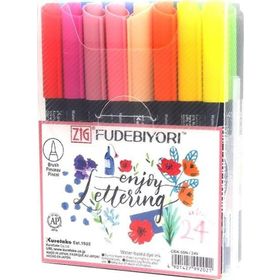 Zig Fudebiyori Brush Pen CBK-55N 24'lü Çizim Kalemi