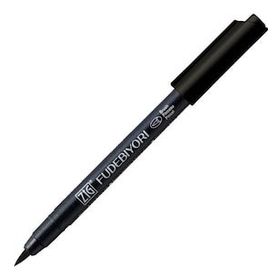 Zig Fudebiyori Brush Pen CBK-55N Black 10 Çizim Kalemi