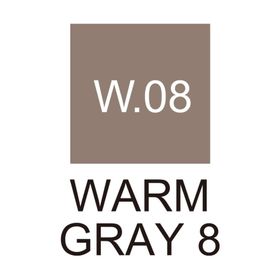 Zig Kurecolor KC-3000N Warm Gray W08 Twin WS Çift Taraflı Grafik Marker Kalem