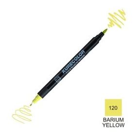 Zig Kurecolor Mangaka Fine & Brush CNKC-2200 120 Barium Yellow Çift Taraflı Markör Kalem