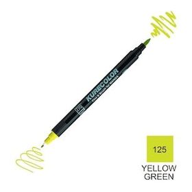 Zig Kurecolor Mangaka Fine & Brush CNKC-2200 125 Yellow Green Çift Taraflı Markör Kalem