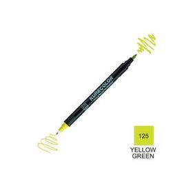 Zig Kurecolor Mangaka Fine & Brush CNKC-2200 125 Yellow Green Çift Taraflı Markör Kalem