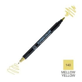 Zig Kurecolor Mangaka Fine & Brush CNKC-2200 140 Mellow Yellow Çift Taraflı Markör Kalem