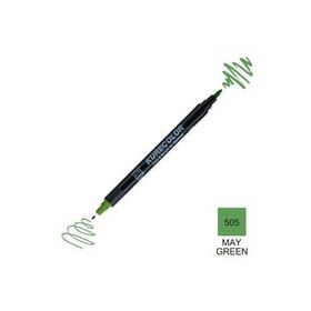Zig Kurecolor Mangaka Fine & Brush CNKC-2200 1505 May Green Çift Taraflı Markör Kalem