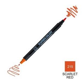 Zig Kurecolor Mangaka Fine & Brush CNKC-2200 215 Scarlet Red Çift Taraflı Markör Kalem