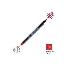 Zig Kurecolor Mangaka Fine & Brush CNKC-2200 217 Cadmium Red Çift Taraflı Markör Kalem