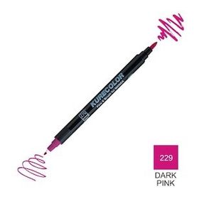 Zig Kurecolor Mangaka Fine & Brush CNKC-2200 229 Dark Pink Çift Taraflı Markör Kalem
