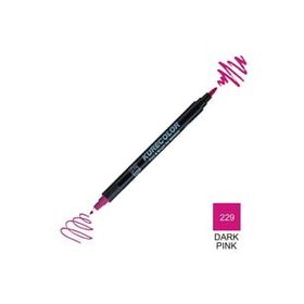 Zig Kurecolor Mangaka Fine & Brush CNKC-2200 229 Dark Pink Çift Taraflı Markör Kalem
