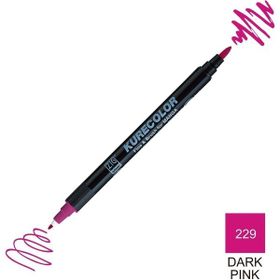 Zig Kurecolor Mangaka Fine & Brush CNKC-2200 229 Dark Pink Çift Taraflı Markör Kalem